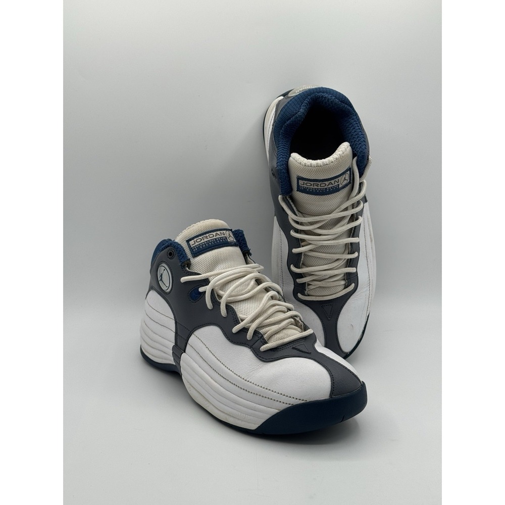 Jordan Men's Jumpman Team 1 - Size 9 - CZ9171 100 - White / French Blue - Grey - Picture 5 of 12